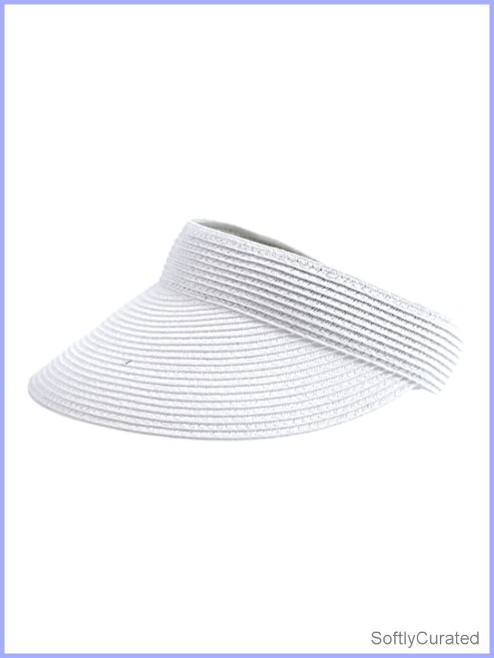 Women's Mixed Braid Brim Visor with Velcro UPF 50+ Sun Protection Hat